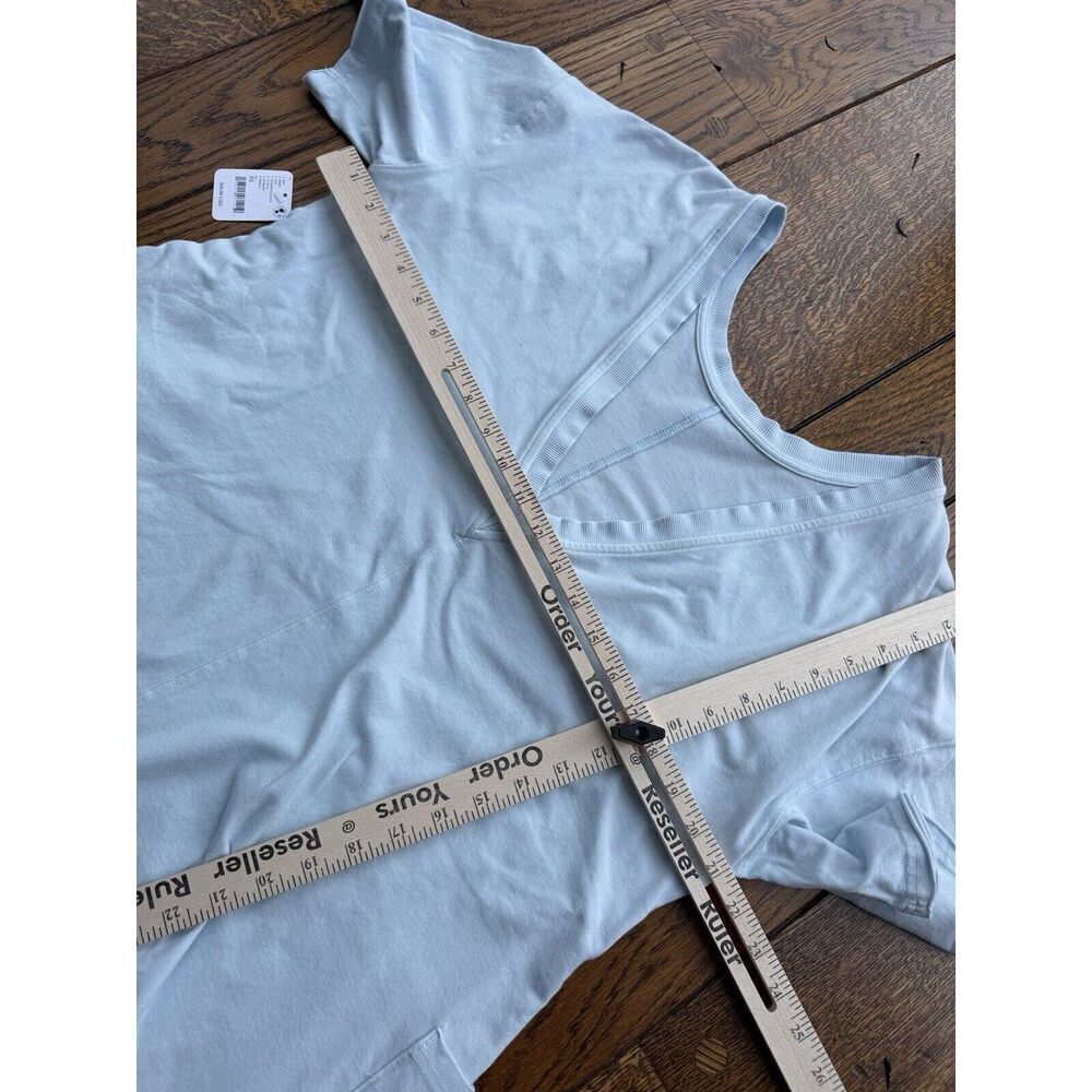 Free People Movement Hot Shot Tee T Shirt Romper One Piece Boardwalk Blue XS NWT - Picture 9 of 10